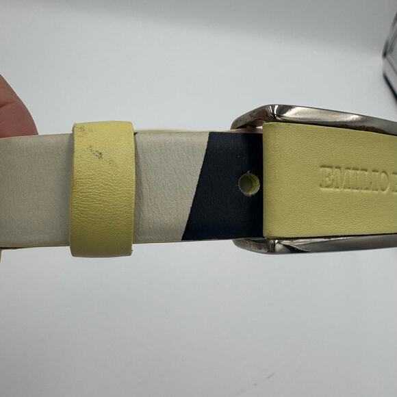 Emilio Pucci Patterned Leather Belt – Multicolor - Picture 4 of 14